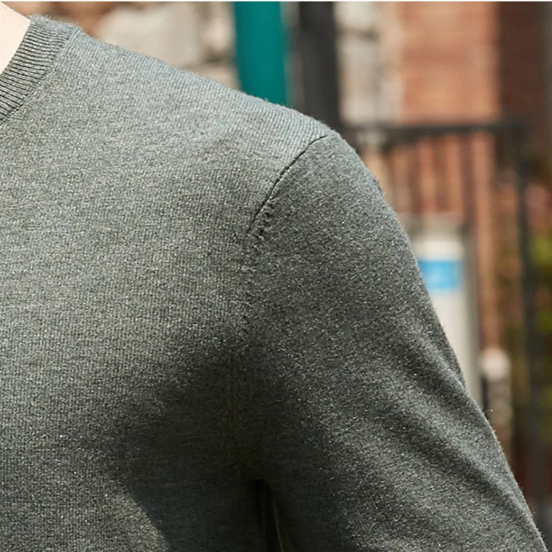 

Mens O-Neck Pullover Warm Autumn Winter Solid Slim Fit Soft Perfect Quality Long Sleeve Clothes Knitted Casual Male Sweater Pull
