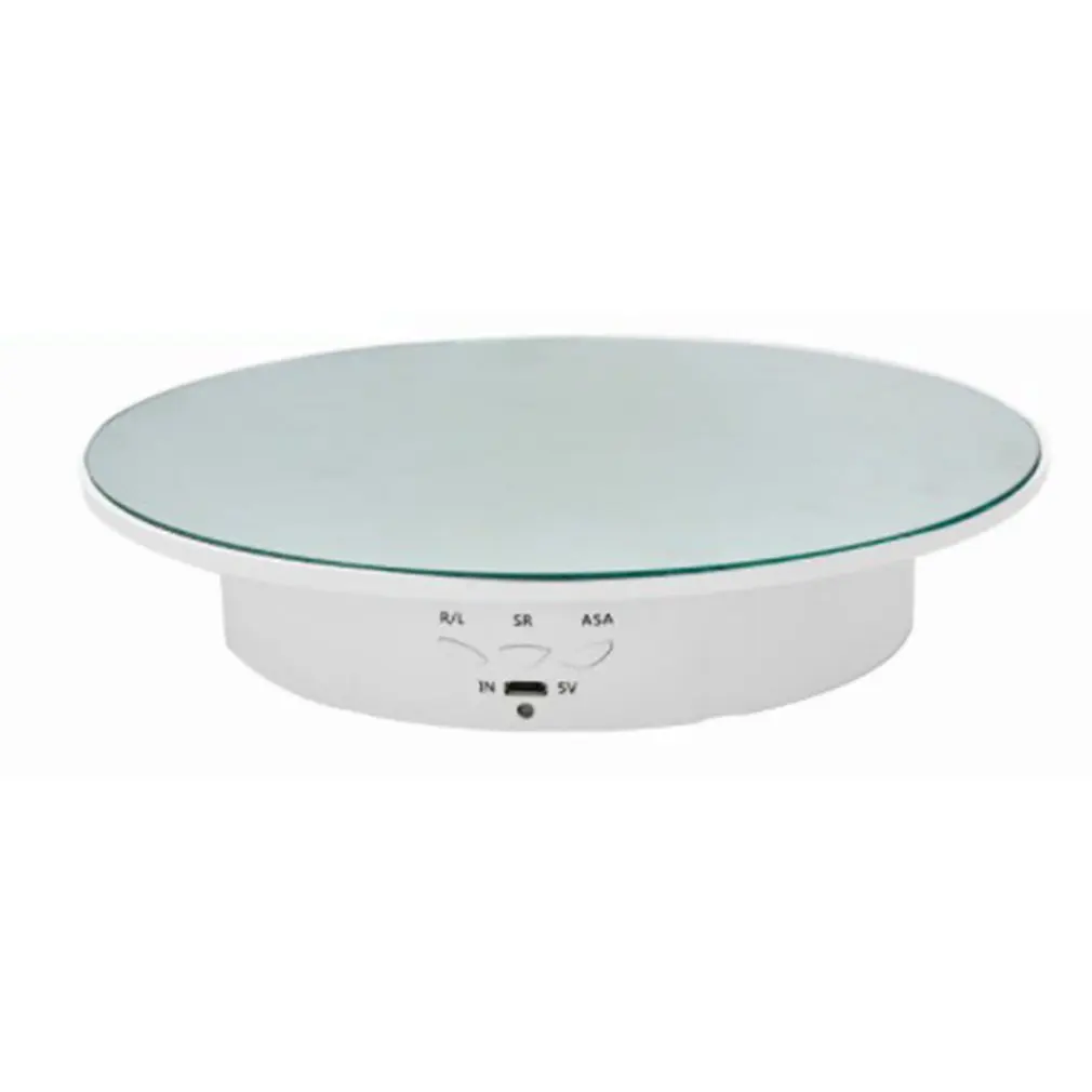 

Three-speed Adjustment Seat Mirror Plate Electric Display Table Turntable Smart Charging Rotary Table