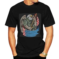 t shirt eagle america usa army soldier mens fashion short sleeves cotton tops clothing men women cartoon casual o neck