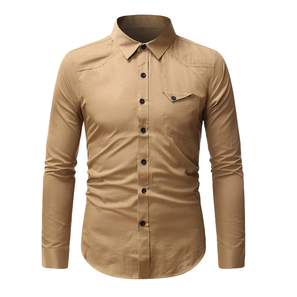 Мужские рубашки Camisa Masculina рубашка с длинным рукавом Мужская Корейская
