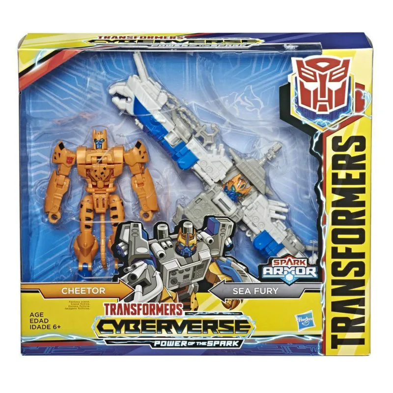 

NEW Hasbro Toy Transformers Cyber Universe Spark Armor Class Elite CHITOR TRANSFORMERS 13cm PVC Action & Toy Figures E5559