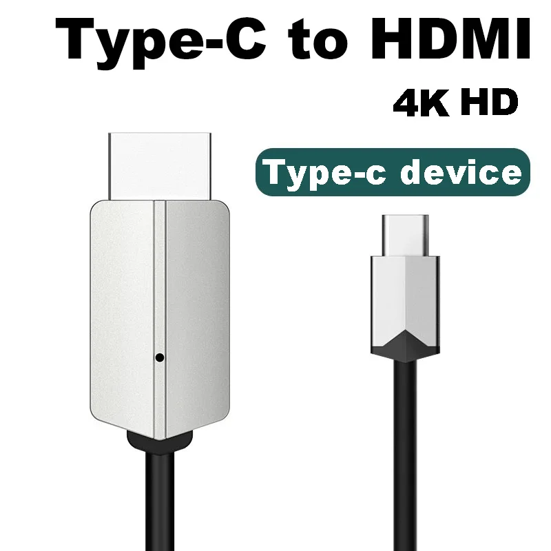 

USB C to HDMI Cable 4K Type C HDMI Thunderbolt3 Converter for MacBook Huawei Mate 30 USB-C HDMI Adapter USB Type C to HDMI