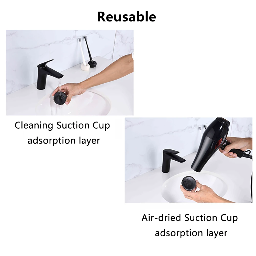Vacuum Suction Cup Bidet Sprayer Bracket No punch Shower Head Holder Removable Wall Mount ABS Bathroom Accessories Black | Обустройство