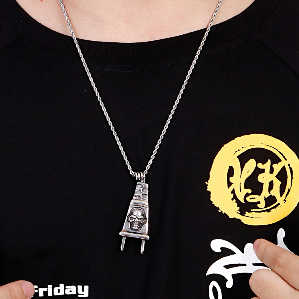 Ожерелье мужское из нержавеющей стали 316L в стиле панк рок|Ожерелья с подвеской| |