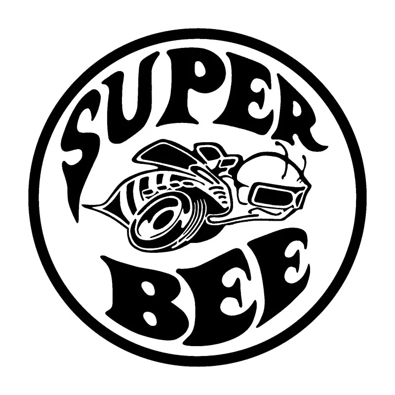 

Personalized Super Bee Vinyl So Cool Car Sticker PVC Decal Black/Silver