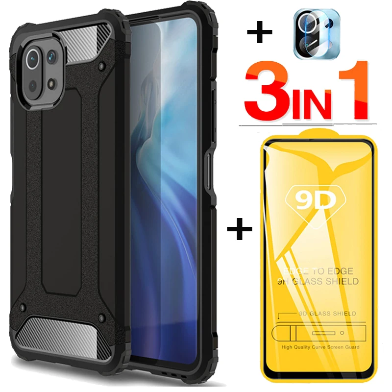 

For Xiomi Mi 11 Lite 5G Case Xiaomi Mi 11 Lite Cover Armor Cases Mi 11Lite 5G Shockproof Case For Xaiomi Mi 11Lite 5G Bumper
