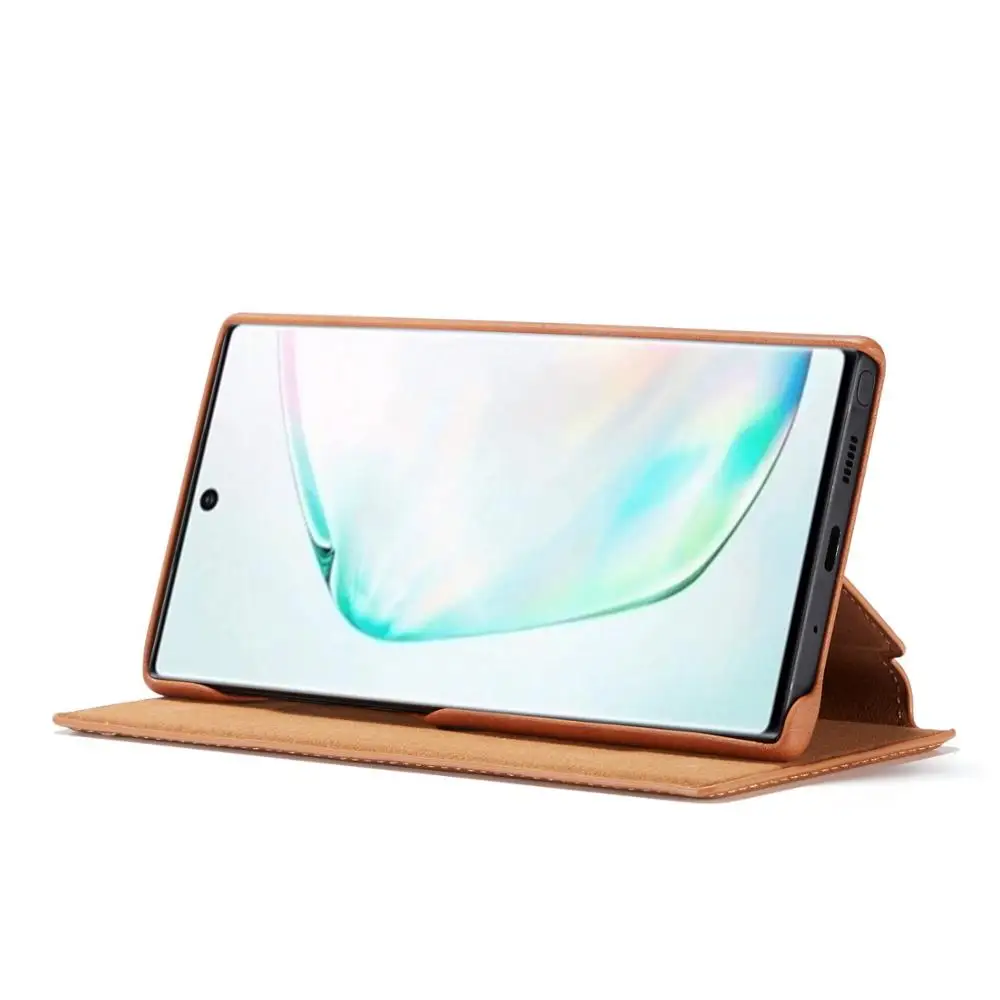 Для samsung Galaxy Note 10/Note 10 Plus кожаный чехол-кошелек Роскошный чехол с отделением для карт Защита от падения
