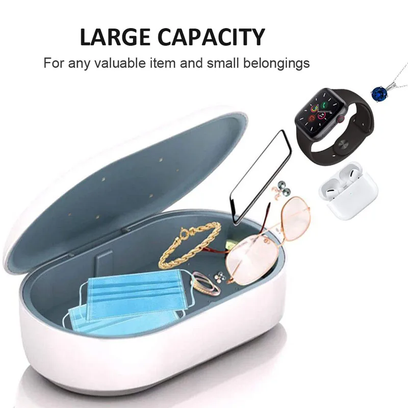

3-in-1 UV Cell Phone Sterilizer Box and Wireless Charger Aromatherapy Multi-Function Disinfection For All Phones