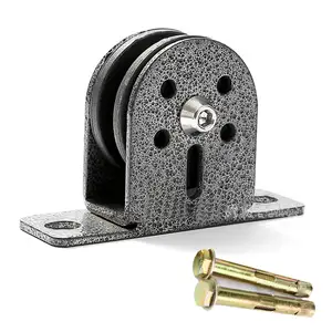 Шкив для тренажерного зала, шкив с одним блоком из нержавеющей стали, поворотный нейлоновый бак, подъемный шкив, бесшумный ролик, аксессуары для домашних упражнений