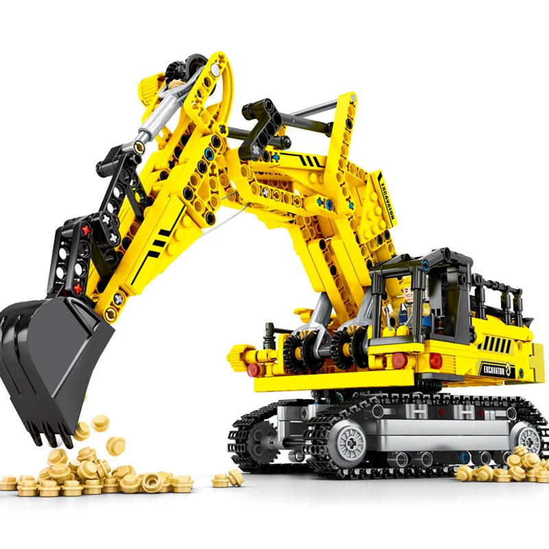 Конструктор City Technic Детский конструктор бульдозер кран экскаватор грузовик
