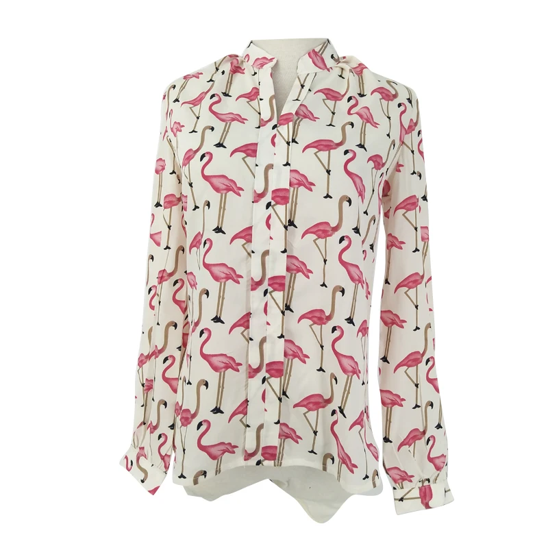 Шифоновая Блузка 2020 модные женские блузки с длинным рукавом однотонная офисная