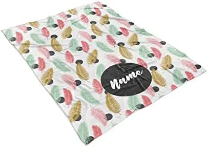 Online Coperta Da Tiro In Pile Con Motivo Piuma Personalizzato-coperte Leggere Calde Per Mamme Donne Ragazze Figlia Nonna