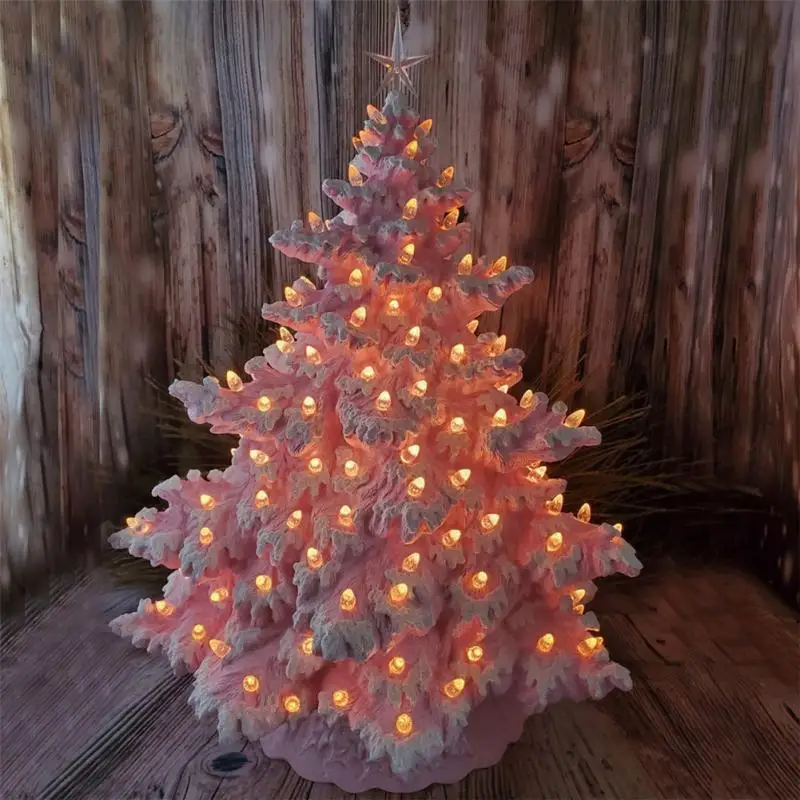 

Resin Christmas Tree Ornament Christmas Tree Lights Creative Christmas Gift Holiday Christmas Decorations New Year 2022