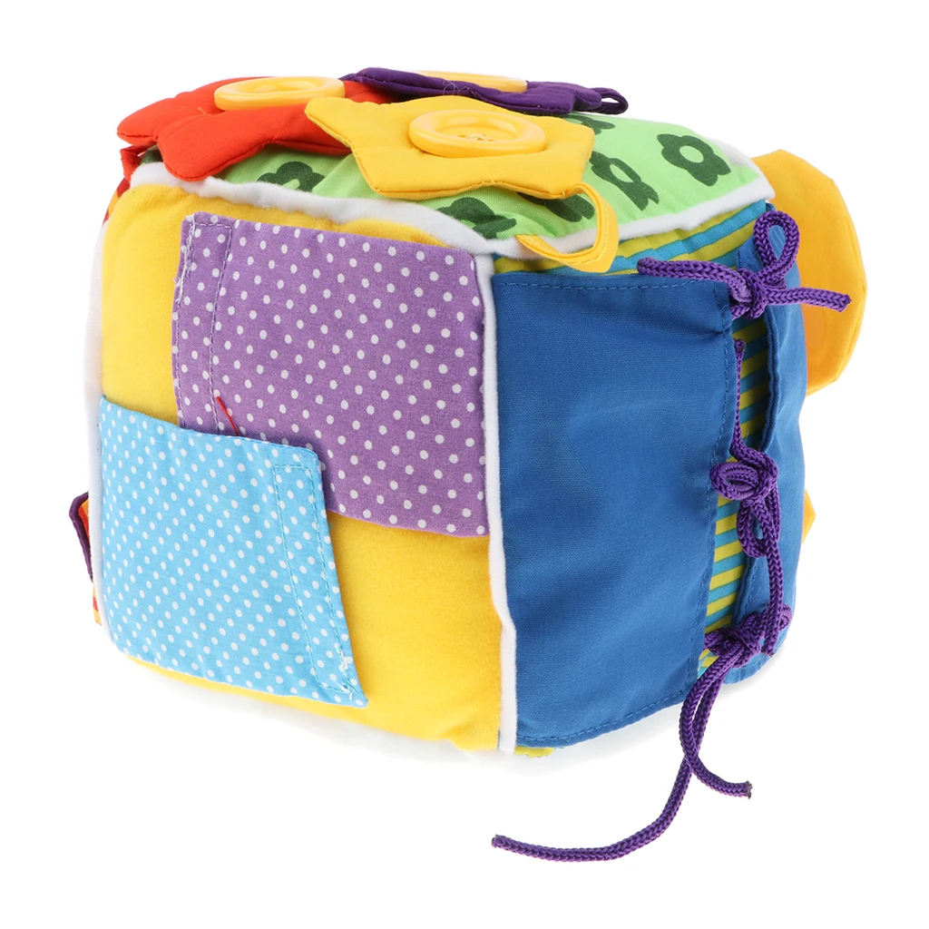 

Basic Life Skills Puzzle Learn To Dress Montessori Learning Cloth Cube Toy