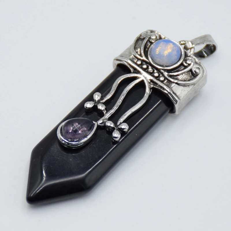 Натуральный драгоценный камень подвески в форме меча для ожерелье маятники