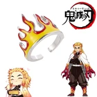 1 шт. аниме рассекающее демонов киметасу No Yaiba Rengoku Kyoujurou кольцо косплей пламя металлическое кольцо ювелирные изделия Аксессуары подарок на Хэллоуин