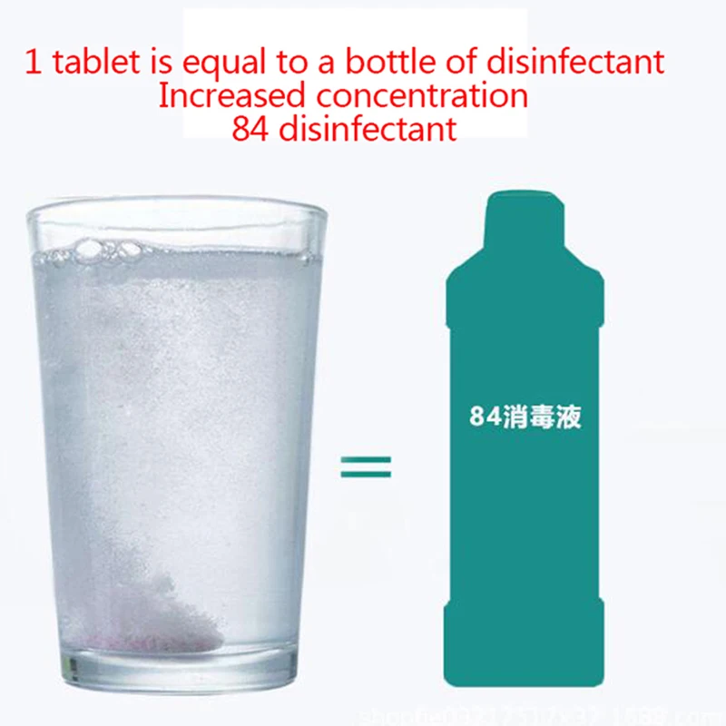 100 шт./бутылка 84 шипучие таблетки для дезинфекции дома гостиницы | Дом и сад