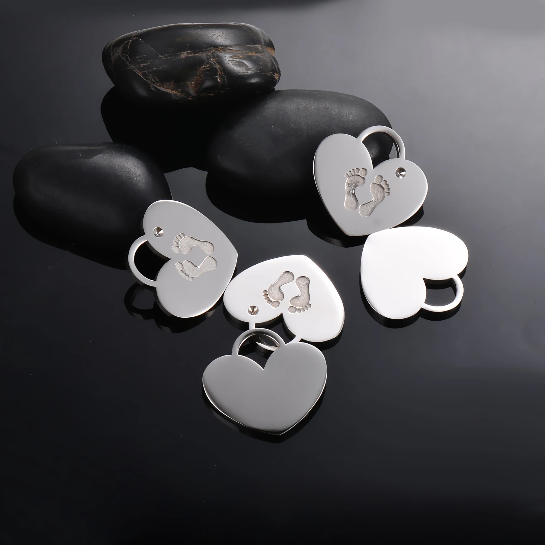 Подвеска из нержавеющей стали в форме сердца|Цепочки| |