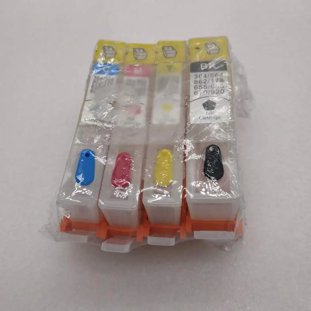 4 слота для принтеров hp 564 многоразовый картридж Photosmart B110a W ARC chip RIC printer parts |