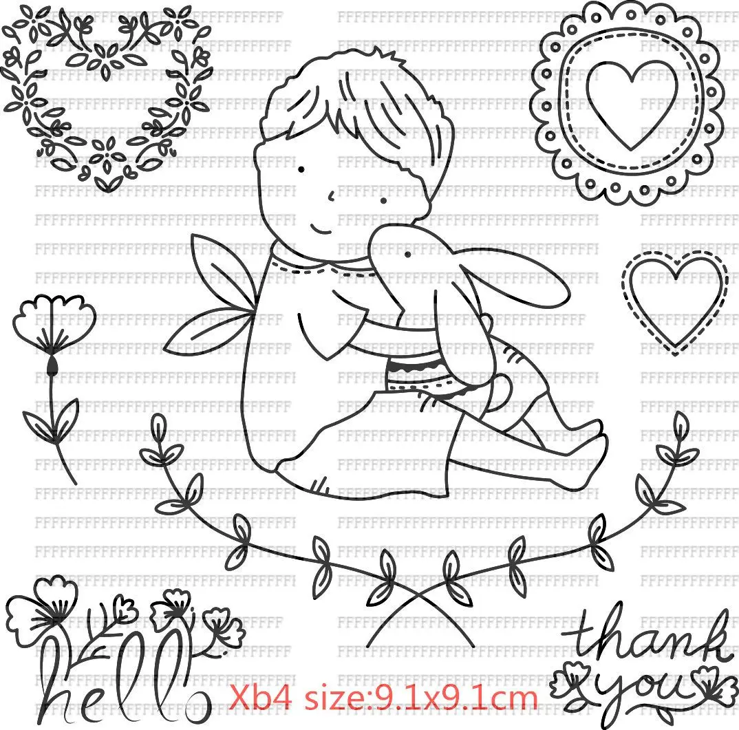 

BoyTransparent Clear Silicone Stamps For DIY Scrapbooking Card Making Photo Album Decorative Beaux Cadeaux Texte Stempel