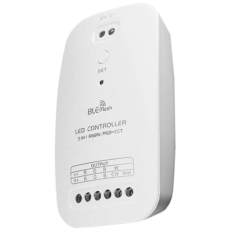 

Сетчатый Bluetooth контроллер для светодиодной ленты RGBW/RGB + CCT 2 в 1, контроллер для 5-контактного RGBW 5050 6-контактного контроллера IOS/Andriod, таймер упр...