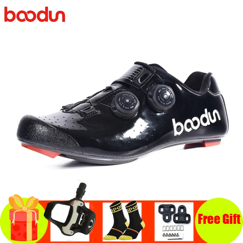 

BOODUN road bike shoes 2019 pro cycling shoes SPD-SL pedals self-locking sapatilha ciclismo bicicleta Athletic Ultralight shoes