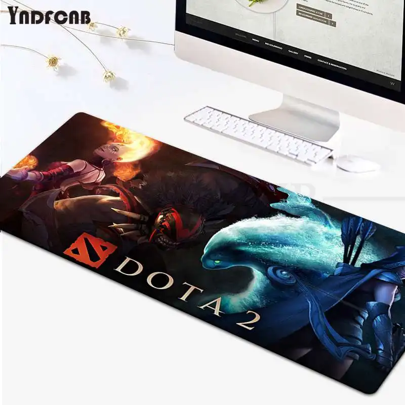

DOTA 2 New Designs Office Mice Gamer Soft Mouse Pad Size For Large Edge Locking Speed Version Game Keyboard Pad