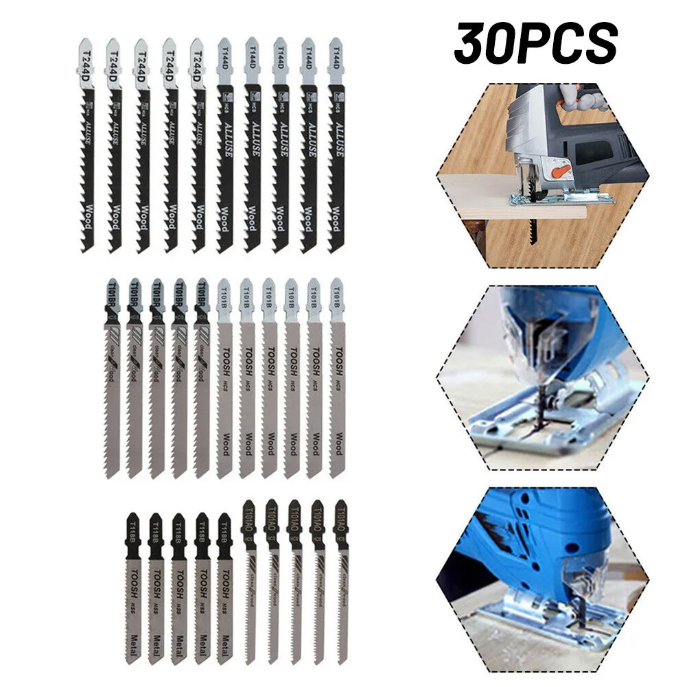 

1 Pack Jig Saw Blade 1 Set 30PCS 30x Cutting Blade Jig Saw Blades Jigsaw