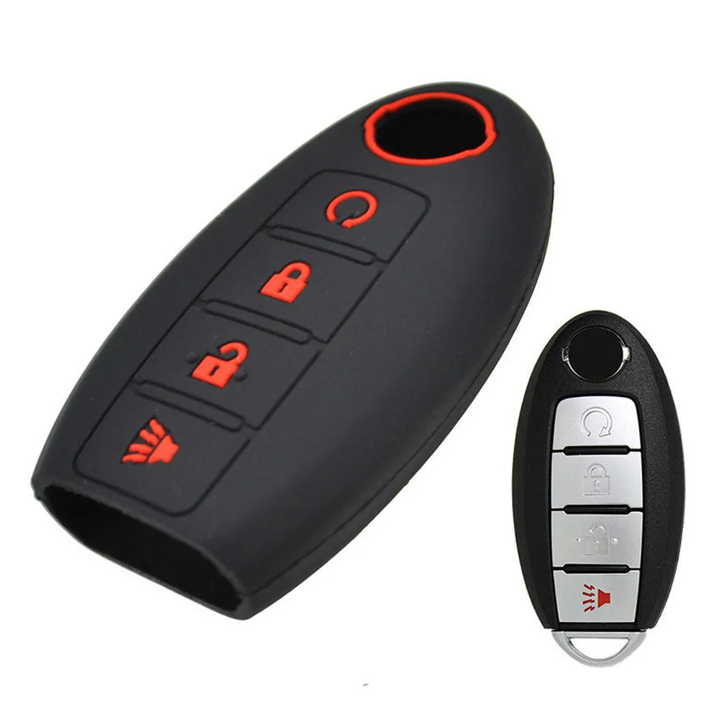 Чехол для ключа автомобиля Авто 4 кнопки дистанционного оболочки Защита Nissan Altima