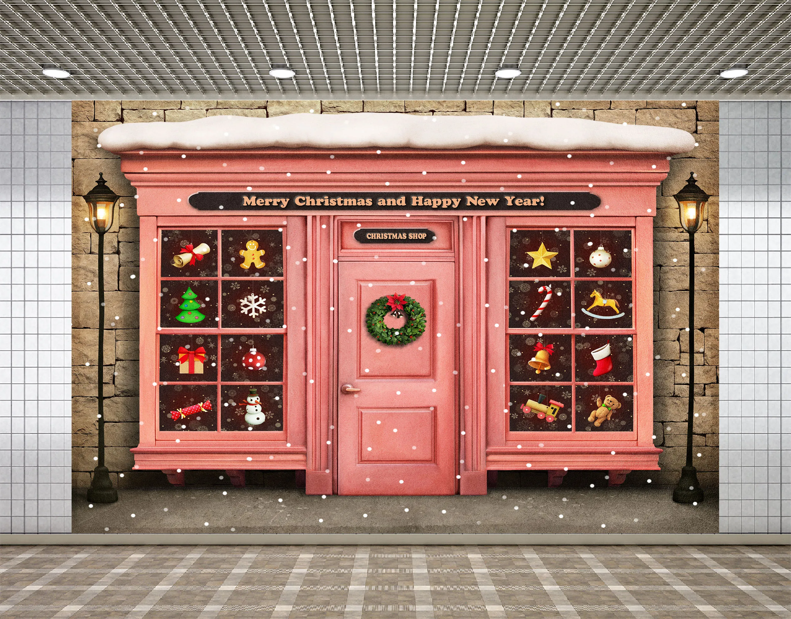 

Lyavshi фон для фотосъемки Рождественский магазин игрушечный магазин фон для фотосъемки реквизит для фотосъемки студийное украшение на заказ