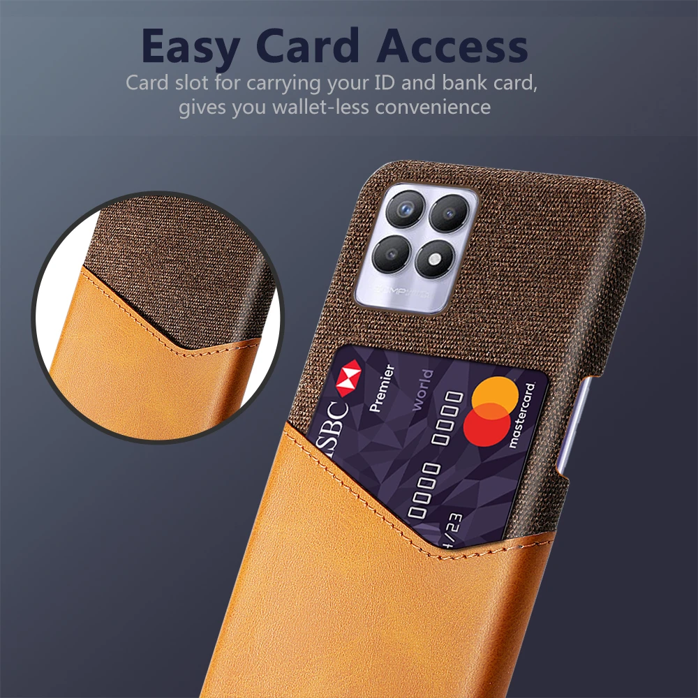 

Card Slots Cover Business Funda On The For OPPO Realme 8i 8 Pro 8Pro 8 i Realme8 5G Realme8i Phone Case Coque Capa Shell Bumper