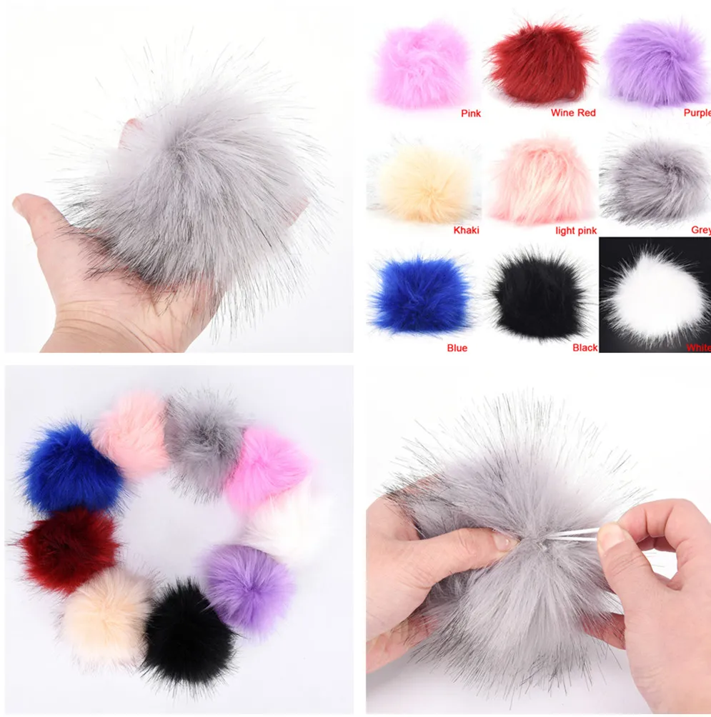 

1 шт.; Высотка каблука 10 см/3,9 дюймов "сделай сам" с искусственным мехом Pom Poms пышная бальная DIY зимняя шапка-ушанка, шапка-шапка вязаная шапка с ...