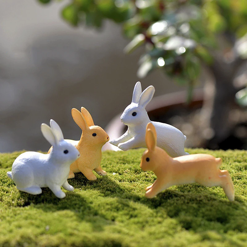 Миниатюрная Фигурка кролика в горшке 2 шт. | Игрушки и хобби