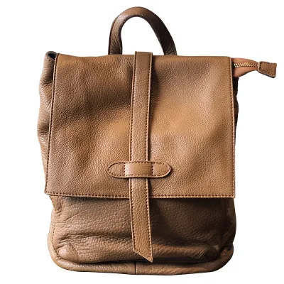 

Женский рюкзак из натуральной кожи, черный, коричневый, винтажный большой рюкзак ручной работы из воловьей кожи