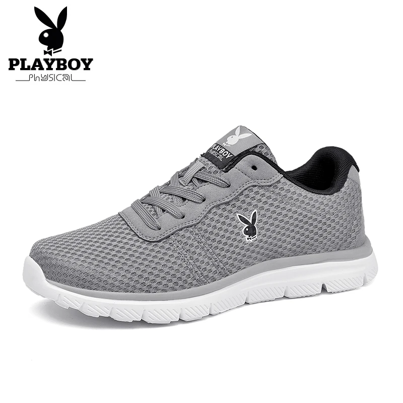 

PLAYBOY New Sport Shoes Men Sneakers Loafer Comfortable Knitted Fabric Mesh Shoes Casual Jogging Shoes Male Running Shoes