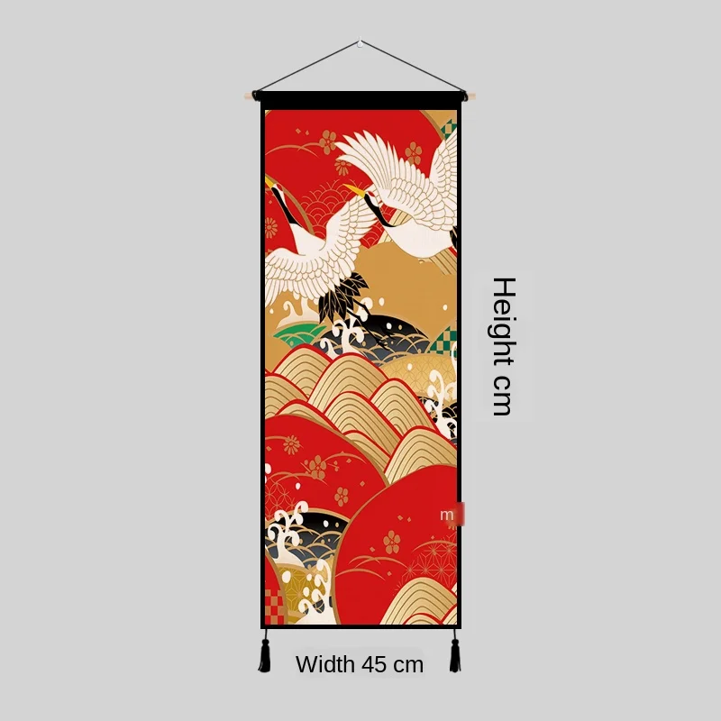 

Japanese Restaurant Fabric Scroll Painting Fresco Exhibition Hall Posters Art Exhibition Show Picture