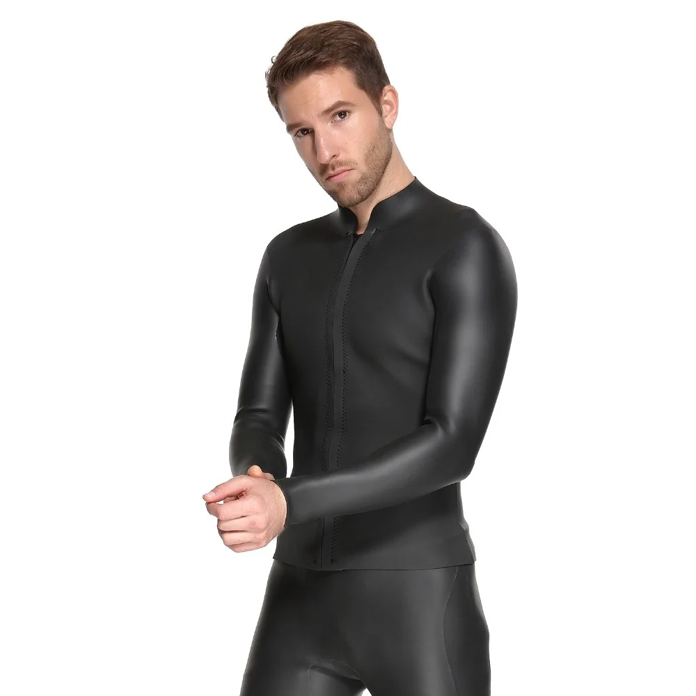 

3mm Neoprene Scuba Diving Suit Jacket Windsurfing Swimwear Boating Snorkeling Elastic Warm CR Light tops Wetsuit