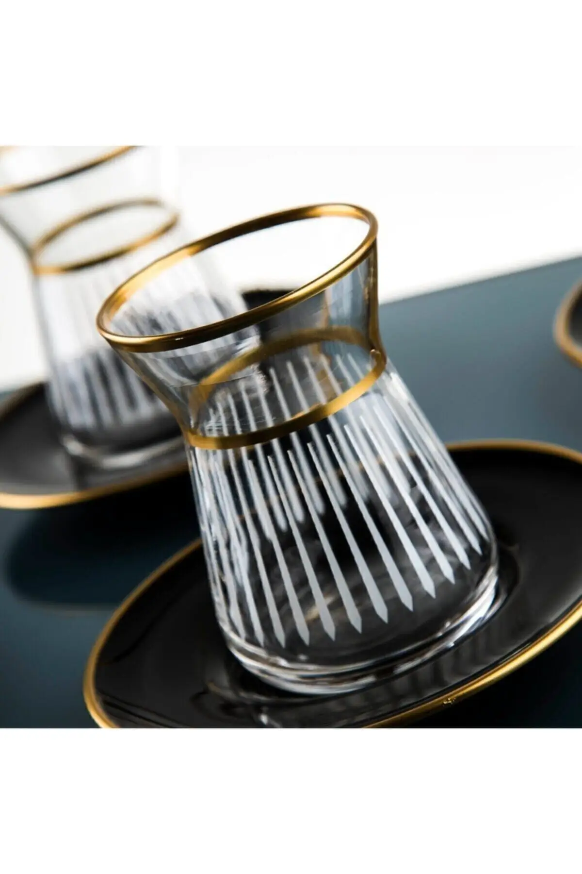 Ручная работа 12 штук турецкий чайные стеклянные чашки набор для 6 человек в виде