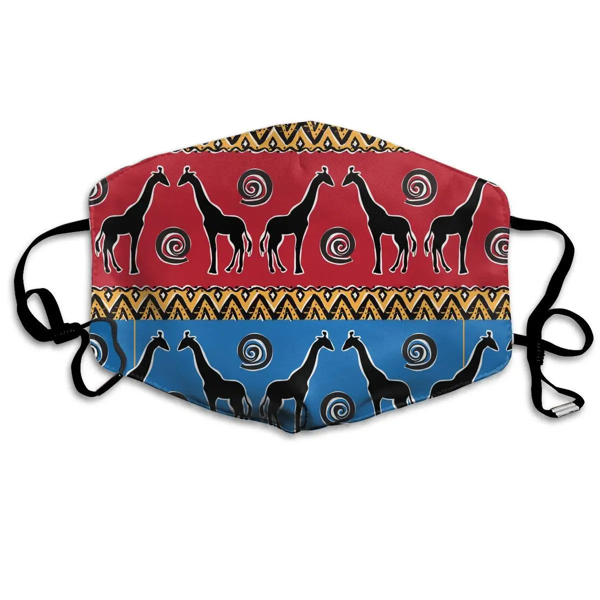 

Giraffe Art Washable Reusable Mask, Cotton Anti Dust Half Face Mouth Mask For Kids Teens Men Women With Adjustable Ear Loops