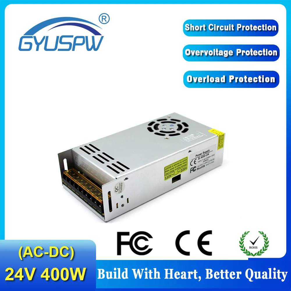 DC24V источник питания 24V 15W 36W 60W 120W 150W 200W 300W 400W 480W 600W 800W 1000W 1200W 1500W светильник ing