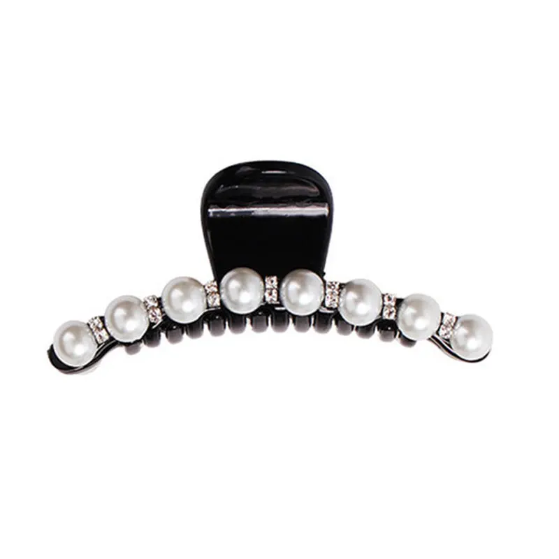 Модные жемчужные Заколки Стразы заколки для волос захват большой маленький