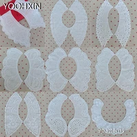 hot white cotton embroidery lace fabric diy applique collar trim ribbon neckline craft sewing guipure wedding dress cloth decor