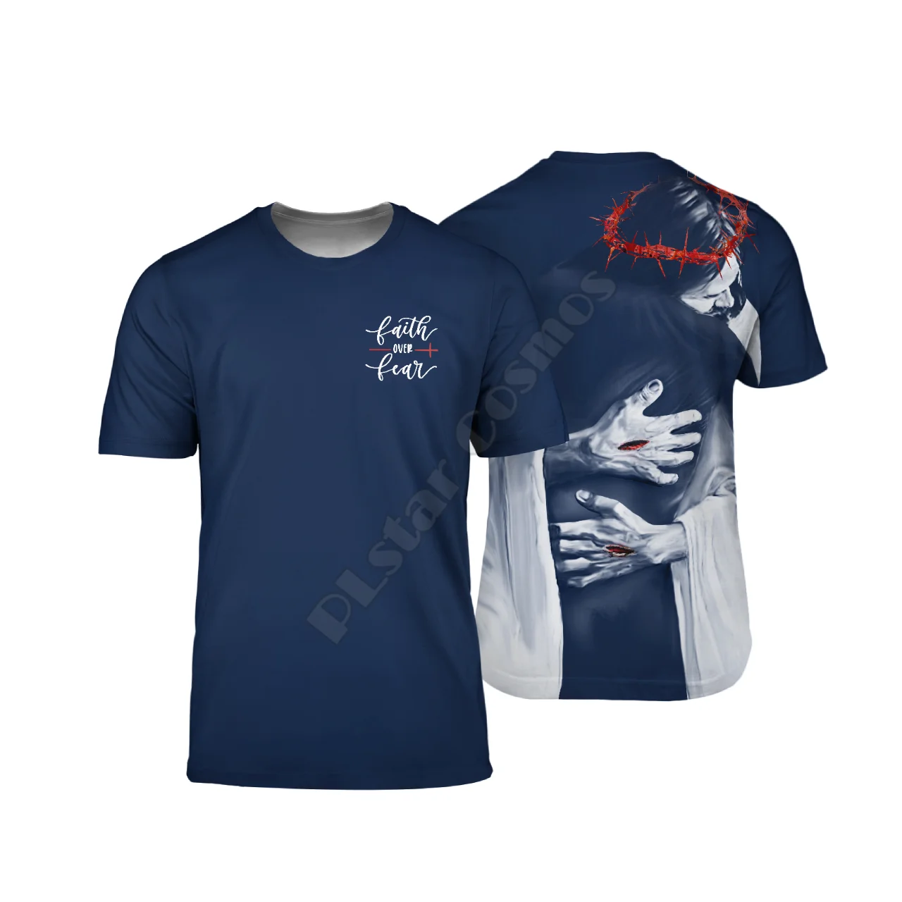 

PLstar Cosmos Jesus 3D Printed t-shirt Harajuku Streetwear T shirts Funny Men For Women Short Sleeve 03