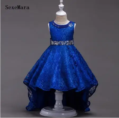 Новинка Недорогое Платье для девочек с поясом детское платье свадебной