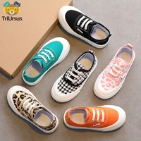 childrens canvas flat shoes for girls spring autumn solid fashion shoe child girl soft sole breathable shoes boy child sneaker