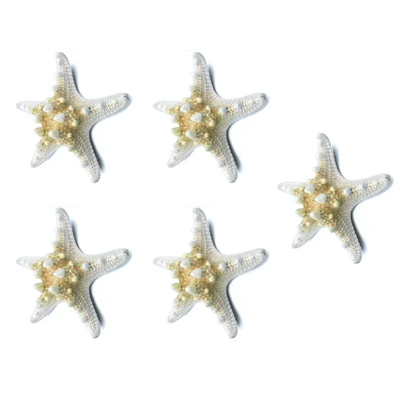 

5pcs/lots crafts white bread sea shell starfish, fashion home decorative handicrafts