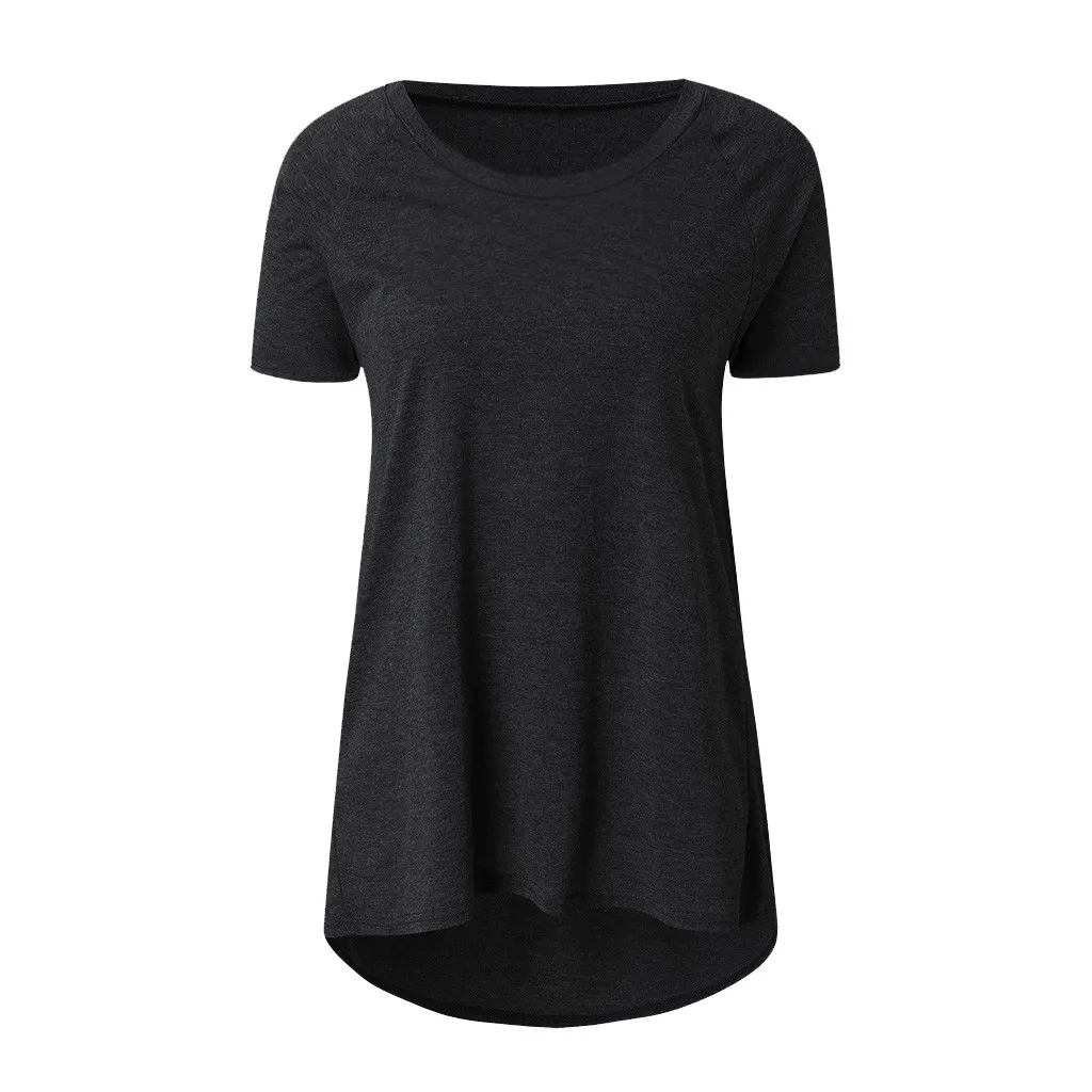 

Women Causal T-shirt Long Sleeve Cotton Blouse Spring Loose Shirt Female Solid Sweatshirt Female Tops Pullover Round Neck Tops