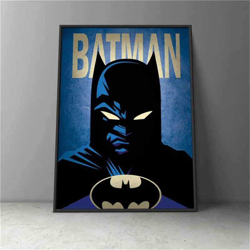 Винтажный постер супергероев Марвел Капитан Америка Железный человек Тор Халк