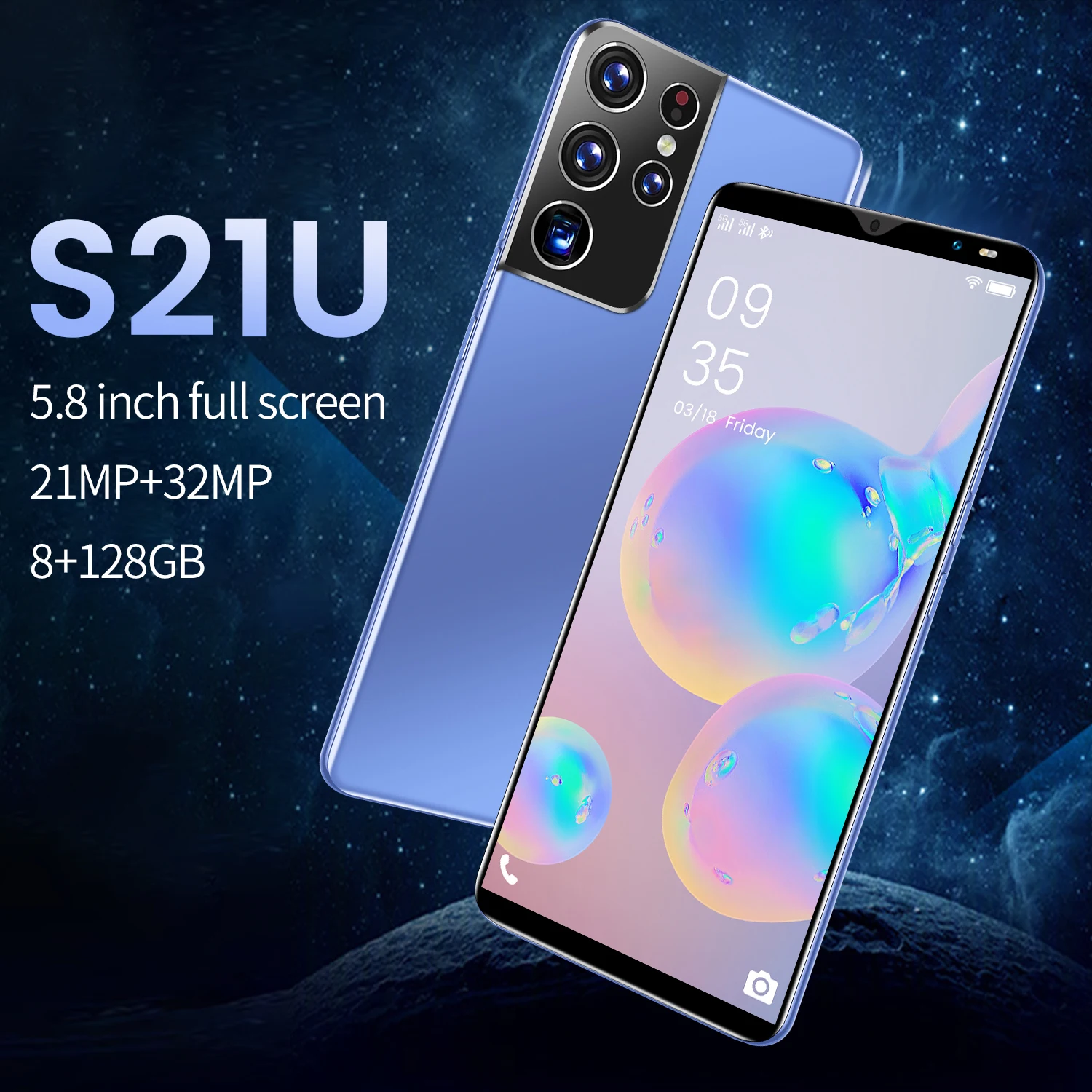 Смартфон S21U 8 + 128 ГБ 5 дюйма 21 32 МП 4800 мАч|Смартфоны| |
