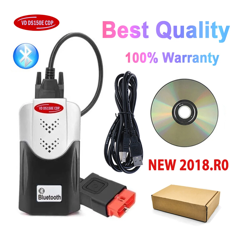 Новинка 2021 диагностические инструменты VCI vd ds150e cdp с bluetooth 2017.R3 генератор ключей